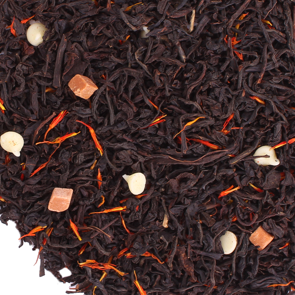 : черный чай с добавками "крем-брюле"