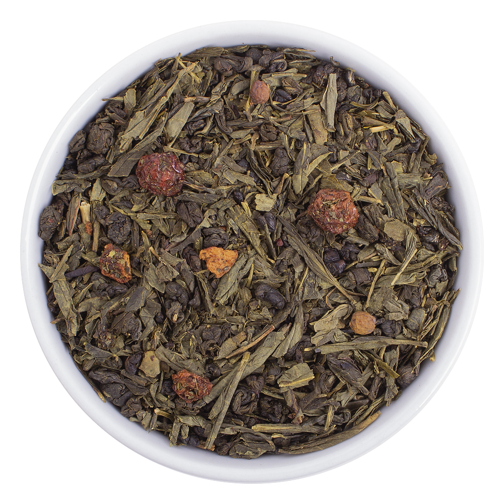 : зеленый чай с добавками "ягодный бриз"