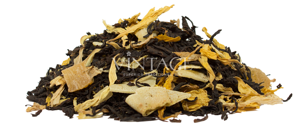 рисунок: черный чай с добавками "мохито колада"