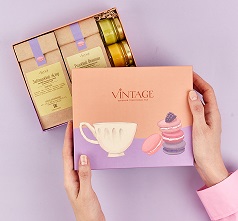 : коробка "макаронс" опт с лого 15х18х4,5