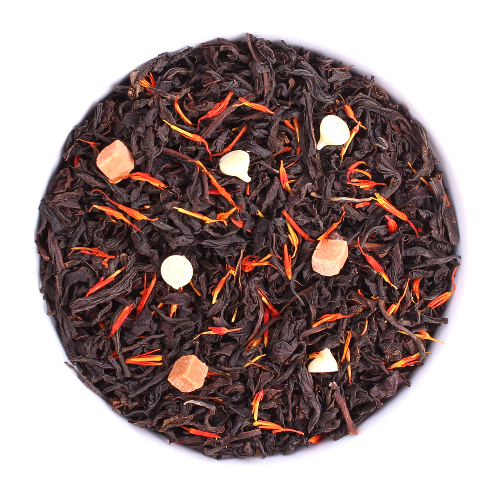 : черный чай с добавками "крем-брюле"