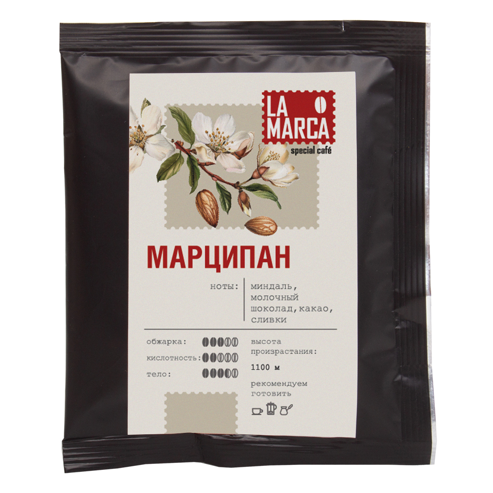 : марципан дрип-кофе la marca, н-р 6 шт.