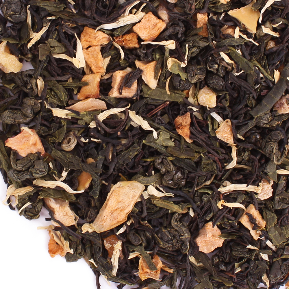 : зеленый чай с добавками "сочный персик"