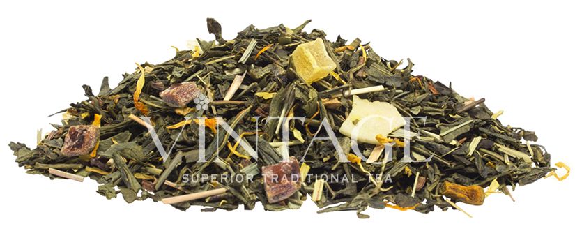 изображение: зеленый чай с добавками "золотая куркума"
