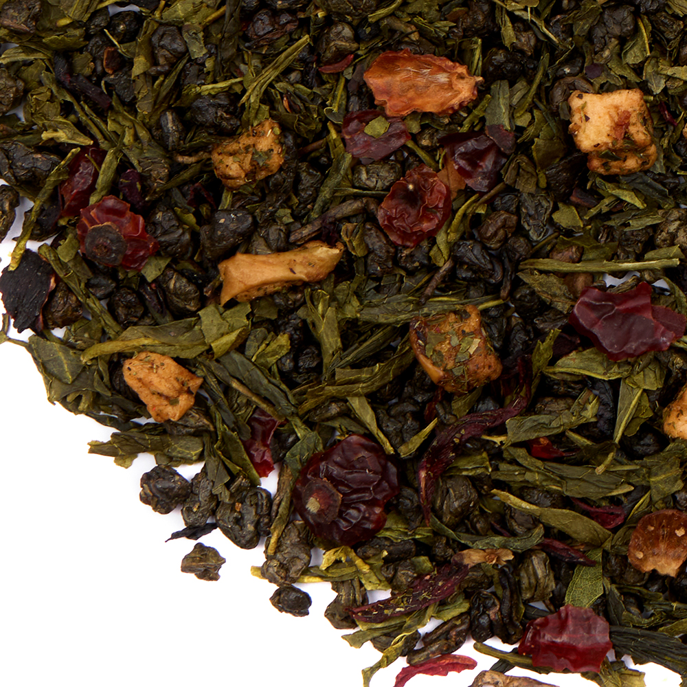 : зеленый чай с добавками "розетта"