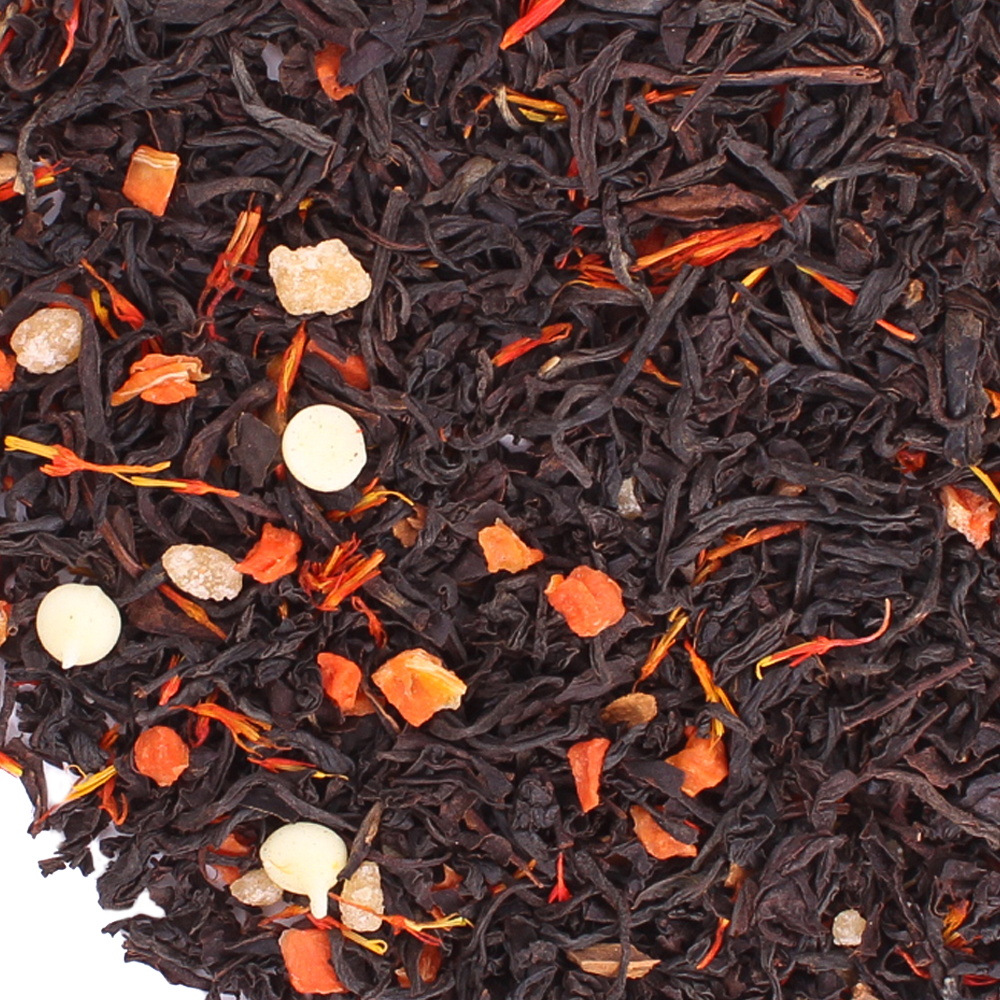 : черный чай с добавками "морковный торт"