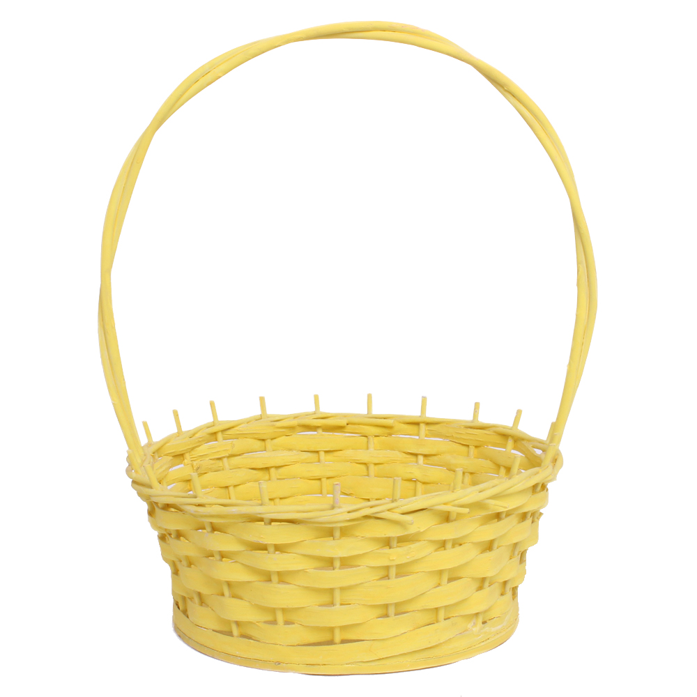 : корзина d19,5 h7,5 h28, желтая