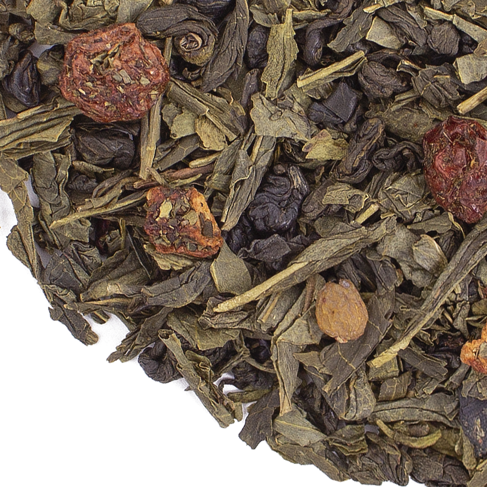 : зеленый чай с добавками "ягодный бриз"