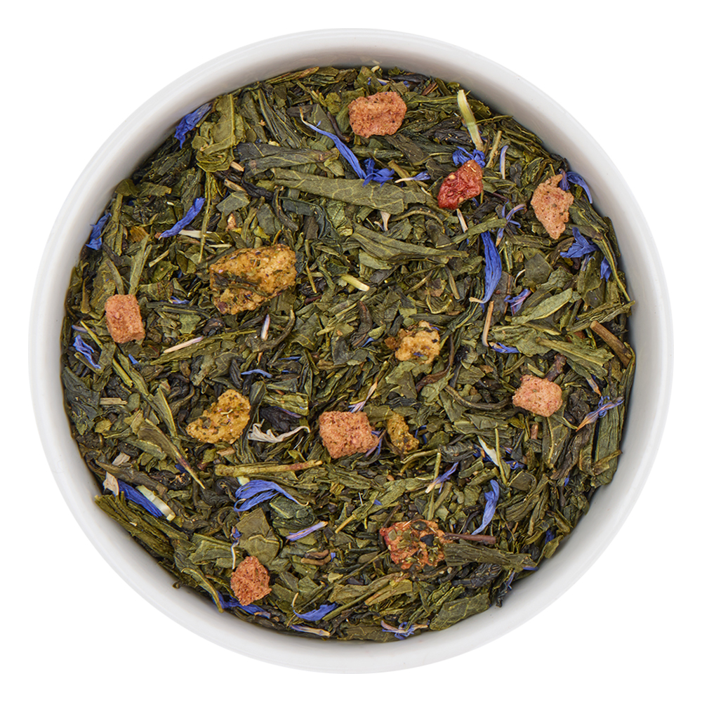 : зеленый чай с добавками "клубника и киви new"