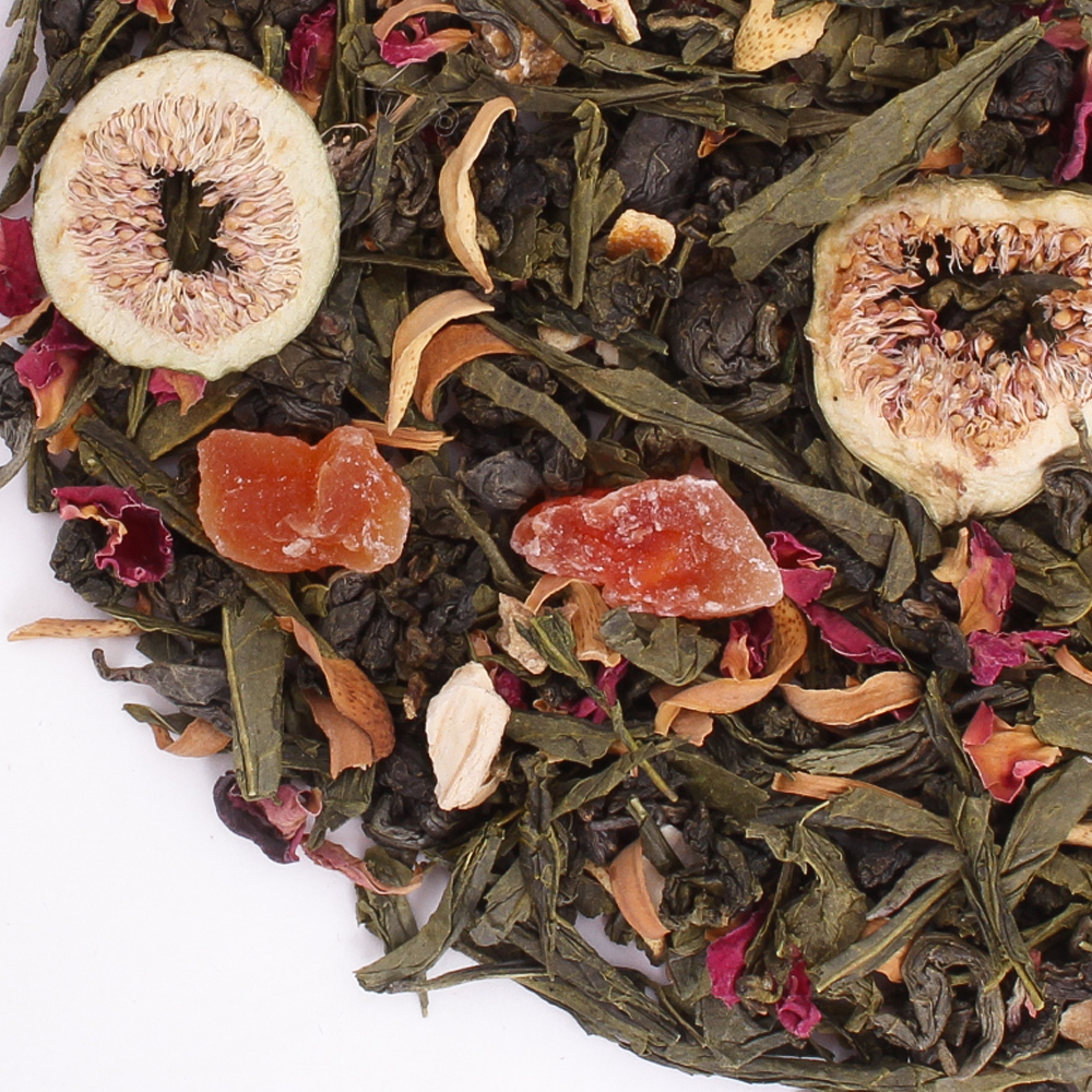 : зеленый чай с добавками "поцелуй гейши"