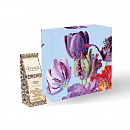 рисунок: коробка-посылка "букет тюльпанов" опт без лого