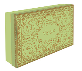 Коробка "Ладури" салатовая ОПТ с лого 28*18*7