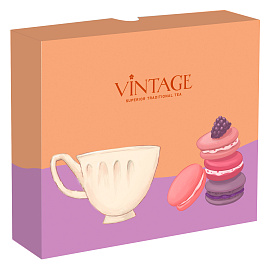 Коробка "Макаронс" ОПТ с лого 15*18*4,5