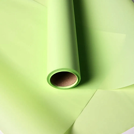 Пленка матовая одонотонная 58см*10м, зеленое яблоко