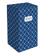 Коробка вертикальная "Ромбы синие" ОПТ с лого