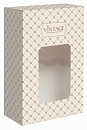 : коробка малая с окном "розовое золото" опт с лого
