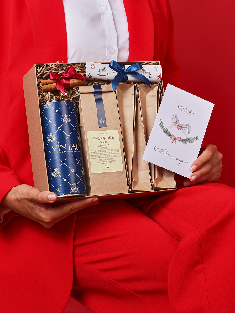 : рукав на емкость vintage ампир синий 170