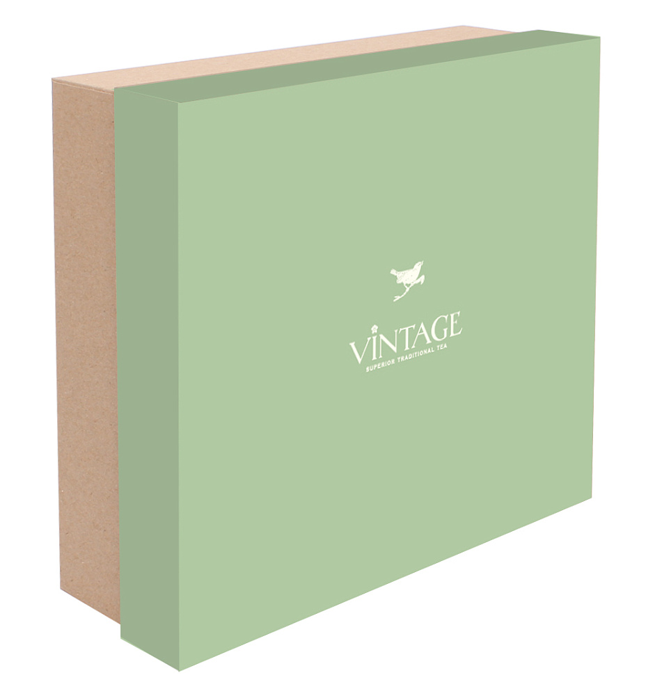: коробка vintage зеленая