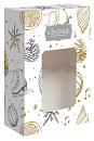 : коробка малая с окном "merry christmas" опт с лого