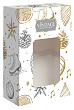 Коробка малая с окном "Merry Christmas" ОПТ с лого