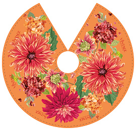 Каркас "Георгины оранжевые" ОПТ с лого Д35