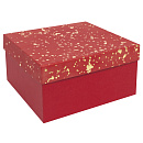 : коробка красная с золотом