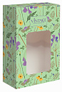 : коробка малая с окном "середина лета" опт с лого 12х6,5х18,5