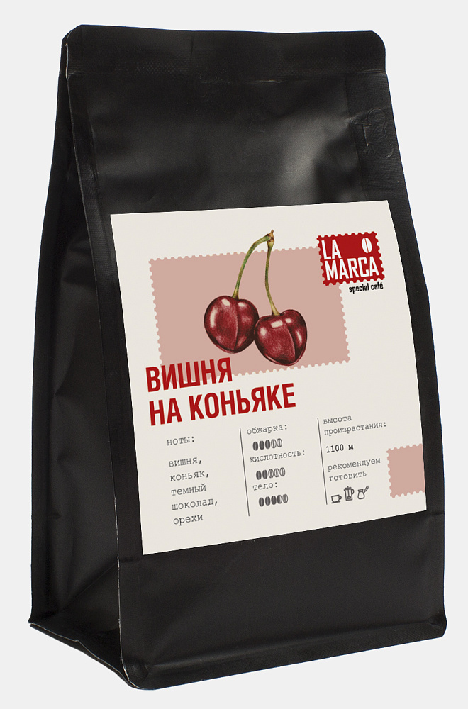 : кофе la marca вишня на коньяке