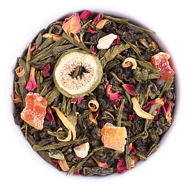 Зеленый чай с добавками "Поцелуй гейши"