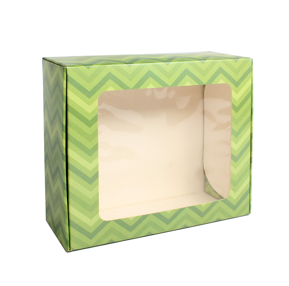 : коробка разборная с окном green кп 