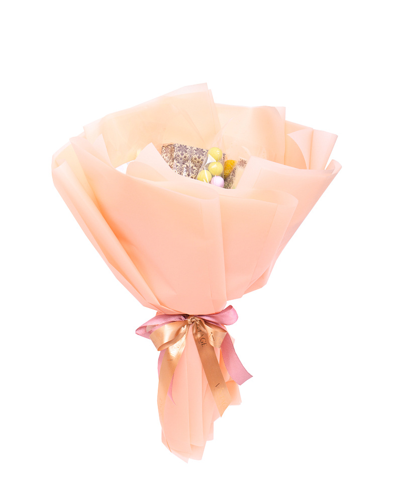 : каркас "георгины оранжевые" опт с лого д35