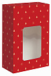 Коробка малая с окном "Золотые елочки" ОПТ без лого 