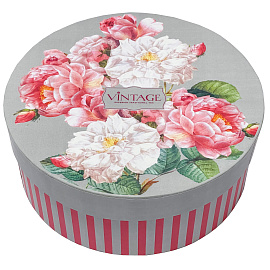 Коробка круглая "Розы" Д20 ОПТ с лого