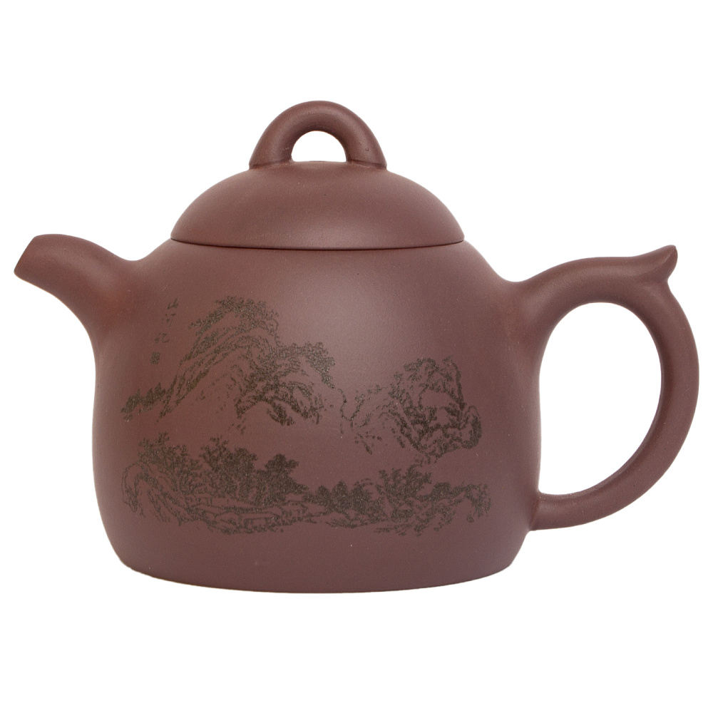 : чайник "китайский сад" 370мл/глина