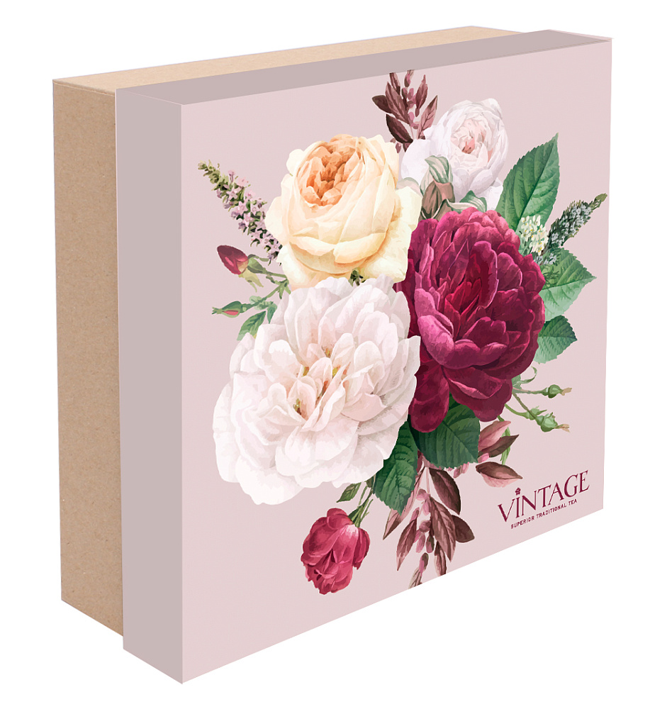 : коробка "королевская роза" опт с лого 19*18*7