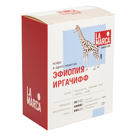 Эфиопия Иргачифф Дрип-кофе La Marca, н-р 6 шт
