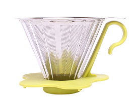 Пуровер с многоразовым двойным фильтром