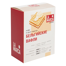 Бельгийские вафли Дрип-кофе La Marca, н-р 6 шт